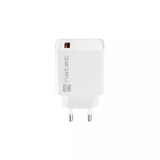 Universální nabíječka Natec RIBERA 18W 1X USB-A, bílá Universální nabíječka Natec RIBERA 18W 1X USB-A, bílá