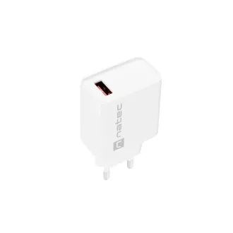 Universální nabíječka Natec RIBERA 18W 1X USB-A, bílá Universální nabíječka Natec RIBERA 18W 1X USB-A, bílá