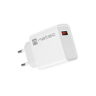 Universální nabíječka Natec RIBERA 18W 1X USB-A, bílá Universální nabíječka Natec RIBERA 18W 1X USB-A, bílá