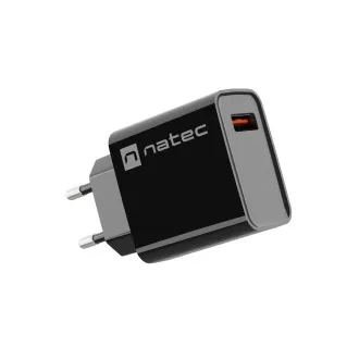 Universální nabíječka Natec RIBERA 18W 1X USB-A, černá Universální nabíječka Natec RIBERA 18W 1X USB-A, černá
