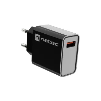 Universální nabíječka Natec RIBERA 18W 1X USB-A, černá Universální nabíječka Natec RIBERA 18W 1X USB-A, černá