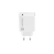 Universální nabíječka Natec RIBERA 20W 1X USB-C, bílá
