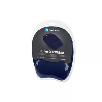Podložka pod myš ergonomická Natec CHIPMUNK, paměťová pěna, Navy modrá, 230x200 mm Podložka pod myš ergonomická Natec CHIPMUNK, paměťová pěna, Navy modrá, 230x200 mm