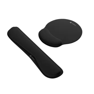 Ergonomický set podložek pod zápěstí Natec CHIPMUNK 2v1, černá Ergonomický set podložek pod zápěstí Natec CHIPMUNK 2v1, černá