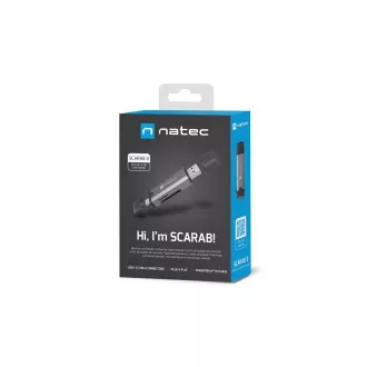 Čtečka karet Natec SCARAB 3 USB-A + USB-C 3.1 GEN 1/microSD/microSDHC/microSDXC/SD/SDHC/SDXC/T-Flash Čtečka karet Natec SCARAB 3 USB-A + USB-C 3.1 GEN 1/microSD/microSDHC/microSDXC/SD/SDHC/SDXC/T-Flash