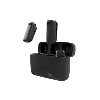 Mobilní bezdrátový mikrofon Natec HOPPER LAVALIER USB-C, 2 KS Mobilní bezdrátový mikrofon Natec HOPPER LAVALIER USB-C, 2 KS