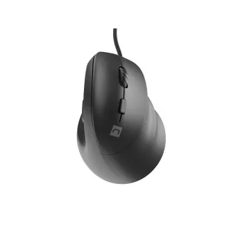 Vertikální myš Natec CRAKE 2 PRO/Vertikální/Optická/Pro praváky/12 400 DPI/Drátové USB-A/Černá