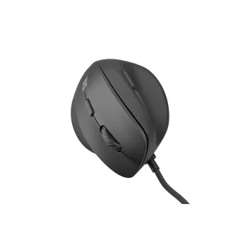 Vertikální myš Natec CRAKE 2 PRO/Vertikální/Optická/Pro praváky/12 400 DPI/Drátové USB-A/Černá