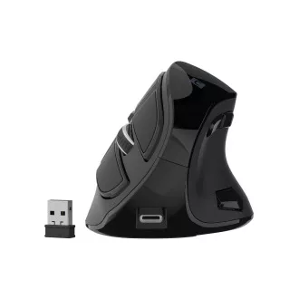 Vertikální bezdrátová myš Natec EUPHONIE PRO/Vertikální/Blue Sense/Pro praváky/4 000 DPI/USB+BT/Čern Vertikální bezdrátová myš Natec EUPHONIE PRO/Vertikální/Blue Sense/Pro praváky/4 000 DPI/USB+BT/Čern