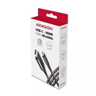 AXAGON RVC-HI2MC, USB-C -> HDMI 2.0a redukce / kabel 1.8m, 4K/60Hz HDR10 AXAGON RVC-HI2MC, USB-C -> HDMI 2.0a redukce / kabel 1.8m, 4K/60Hz HDR10