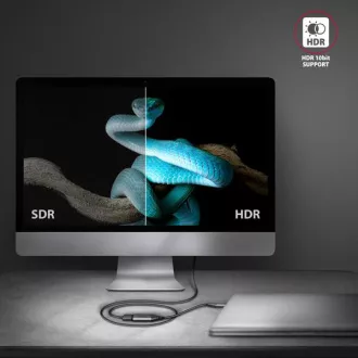 AXAGON RVC-HI2M, USB-C -> HDMI 2.0a redukce / adaptér, 4K/60Hz HDR10 AXAGON RVC-HI2M, USB-C -> HDMI 2.0a redukce / adaptér, 4K/60Hz HDR10