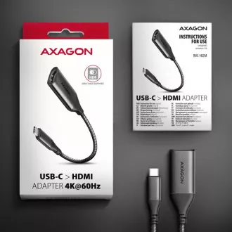 AXAGON RVC-HI2M, USB-C -> HDMI 2.0a redukce / adaptér, 4K/60Hz HDR10 AXAGON RVC-HI2M, USB-C -> HDMI 2.0a redukce / adaptér, 4K/60Hz HDR10