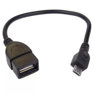 PremiCord USB kab redukce A/fem-MicroUSB/mal20cm PremiCord USB kab redukce A/fem-MicroUSB/mal20cm