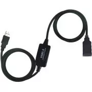 PremiumCord USB 2.0 repeater a prodlužovací kabel A/M-A/F 10m