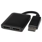 PremiumCord adaptér DisplayPort - 2x DisplayPort, rozšíření + zrcadlení obrazu, 4K*2K@30Hz