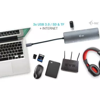 i-tec USB-C Metal Nano Docking Station 4K HDMI LAN, Power Delivery 100 W + Charger 100W (bundle) i-tec USB-C Metal Nano Docking Station 4K HDMI LAN, Power Delivery 100 W + Charger 100W (bundle)