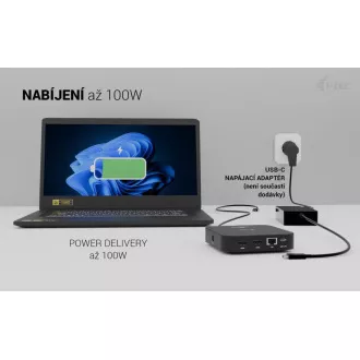 i-tec USB-C Dual HDMI Docking Station with Power Delivery 100W + i-tec Universal Charger 100W i-tec USB-C Dual HDMI Docking Station with Power Delivery 100W + i-tec Universal Charger 100W