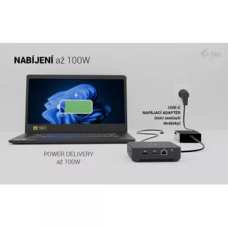 i-tec USB-C DP Dual HDMI Docking Station, Power Delivery 100W i-tec USB-C DP Dual HDMI Docking Station, Power Delivery 100W