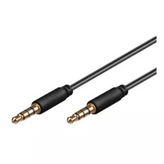 PremiumCord Jack 3.5mm 4 pinový M/M 0,5m PremiumCord Jack 3.5mm 4 pinový M/M 0,5m