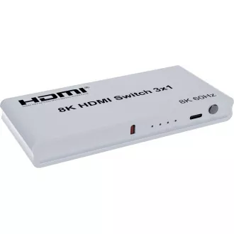 PremiumCord HDMI switch 3:1 s dálkovým ovladačem PremiumCord HDMI switch 3:1 s dálkovým ovladačem