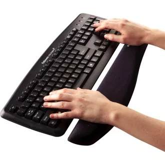 Opěrka zápěstí ke klávesnici Fellowes PlushTouch černá Opěrka zápěstí ke klávesnici Fellowes PlushTouch černá