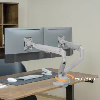Držák monitoru Brateck LDT62-C024 dvě ramena vedle sebe plynová vzpěra Držák monitoru Brateck LDT62-C024 dvě ramena vedle sebe plynová vzpěra