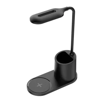 Platinet PDL1930B stolní LED lampa 3W stmívatelná, bezdrátové nabíjení, černá Platinet PDL1930B stolní LED lampa 3W stmívatelná, bezdrátové nabíjení, černá