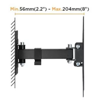 Výsuvný držák Brateck LPA68-221 pro TV 23"-43" 30kg polohovatelný nástěnný Výsuvný držák Brateck LPA68-221 pro TV 23"-43" 30kg polohovatelný nástěnný