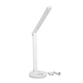 Platinet PDL400RGBW stolní LED lampa 12W stmívatelná, dotykové ovládání, USB port, bílá Platinet PDL400RGBW stolní LED lampa 12W stmívatelná, dotykové ovládání, USB port, bílá