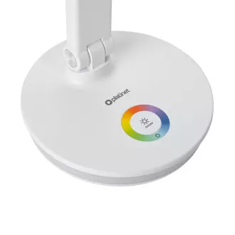 Platinet PDL400RGBW stolní LED lampa 12W stmívatelná, dotykové ovládání, USB port, bílá Platinet PDL400RGBW stolní LED lampa 12W stmívatelná, dotykové ovládání, USB port, bílá
