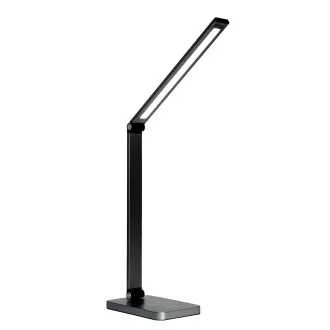 Platinet PDL888B stolní LED lampa 10W stmívatelná, bezdrátové nabíjení, USB port, černá Platinet PDL888B stolní LED lampa 10W stmívatelná, bezdrátové nabíjení, USB port, černá