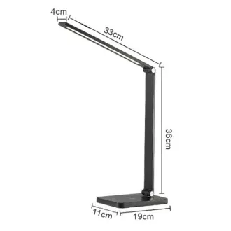 Platinet PDL888B stolní LED lampa 10W stmívatelná, bezdrátové nabíjení, USB port, černá Platinet PDL888B stolní LED lampa 10W stmívatelná, bezdrátové nabíjení, USB port, černá