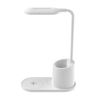 Platinet PDL1930W stolní LED lampa 3W stmívatelná, bezdrátové nabíjení, bílá Platinet PDL1930W stolní LED lampa 3W stmívatelná, bezdrátové nabíjení, bílá