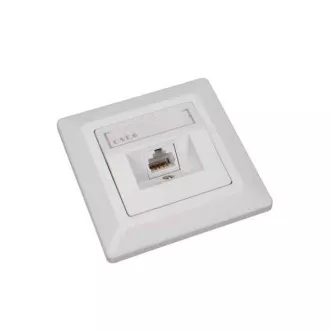 Zásuvka Solarix CAT6 UTP 1 x RJ45 pod omítku bílá Zásuvka Solarix CAT6 UTP 1 x RJ45 pod omítku bílá