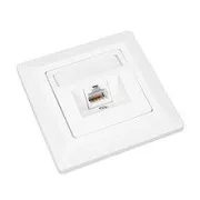 Zásuvka Solarix CAT6 STP 1 x RJ45 pod omítku bílá