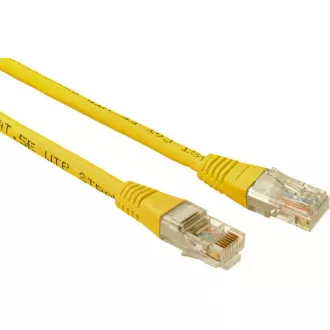 SOLARIX patch kabel CAT5E UTP PVC 3m žlutý SOLARIX patch kabel CAT5E UTP PVC 3m žlutý