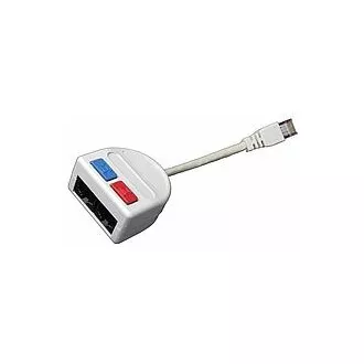 Rozdvojka počítač (10BaseT)/telefon 2 x RJ45 Rozdvojka počítač (10BaseT)/telefon 2 x RJ45