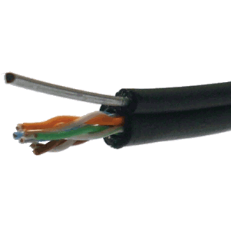 DATACOM UTP drát Cat5e 305m samonosný OUTDOOR blk DATACOM UTP drát Cat5e 305m samonosný OUTDOOR blk