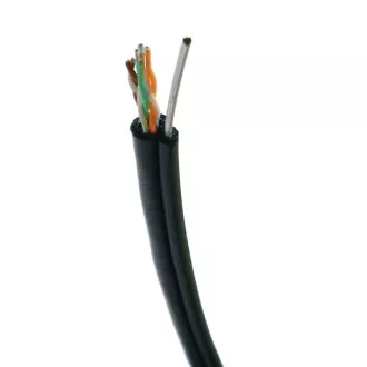 DATACOM UTP drát Cat5e 100m samonosný OUTDOOR blk DATACOM UTP drát Cat5e 100m samonosný OUTDOOR blk