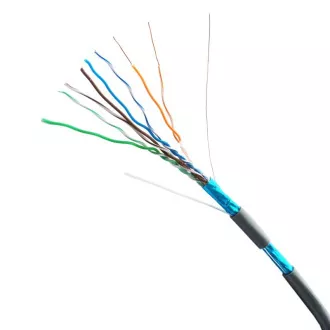 Metráž DATACOM FTP drát CAT5E LSOH,Eca 100m šedý Metráž DATACOM FTP drát CAT5E LSOH,Eca 100m šedý
