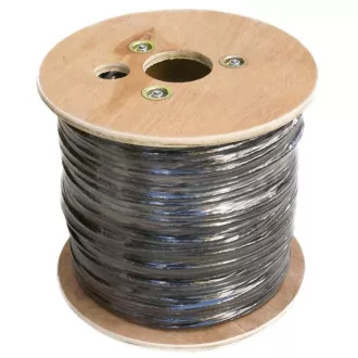 DATACOM UTP drát CAT6 PE 500m box černý OUTDOOR