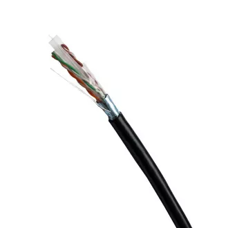 DATACOM FTP drát CAT6 PE,Fca 100m cívka,černý,OUTDOOR, metráž DATACOM FTP drát CAT6 PE,Fca 100m cívka,černý,OUTDOOR, metráž