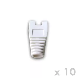 DATACOM Ochrana RJ45 s výřezem BÍLÁ (10ks) DATACOM Ochrana RJ45 s výřezem BÍLÁ (10ks)