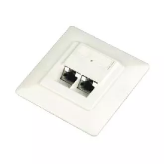 DATACOM STP dvojzásuvka Cat5e pod omítku 45 st. DATACOM STP dvojzásuvka Cat5e pod omítku 45 st.