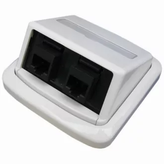Dvojzásuvka ABB TANGO 2xRJ45 Cat5e UTP bílá,BKkeys Dvojzásuvka ABB TANGO 2xRJ45 Cat5e UTP bílá,BKkeys