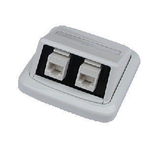 Dvojzásuvka ABB TANGO 2xRJ45 cat6 UTP bílá Dvojzásuvka ABB TANGO 2xRJ45 cat6 UTP bílá