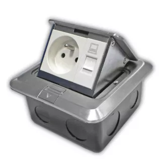 DATACOM Zásuvka PODLAHOVÁ (1xRJ45 Cat5e+230V) DATACOM Zásuvka PODLAHOVÁ (1xRJ45 Cat5e+230V)
