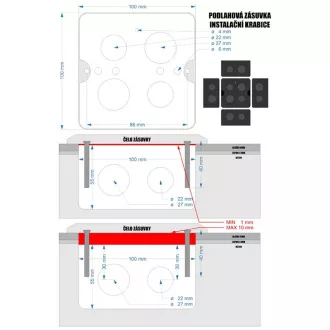 DATACOM Zásuvka PODLAHOVÁ (1xRJ45 Cat5e+230V) DATACOM Zásuvka PODLAHOVÁ (1xRJ45 Cat5e+230V)
