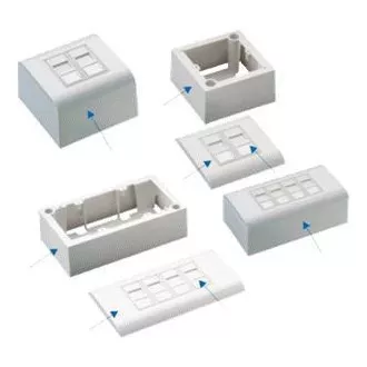 DATACOM UTP 2xRJ45 zásuvka Cat5e (pod i nad omítku) DATACOM UTP 2xRJ45 zásuvka Cat5e (pod i nad omítku)