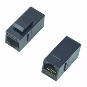 DATACOM Spojka panel UTP 2 x RJ45 (8p8c) Cat5e,přímá,plast DATACOM Spojka panel UTP 2 x RJ45 (8p8c) Cat5e,přímá,plast